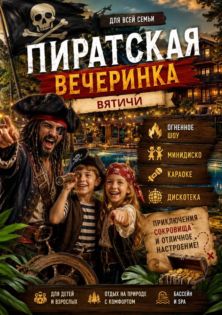 Пиратская вечеринка в Вятичи